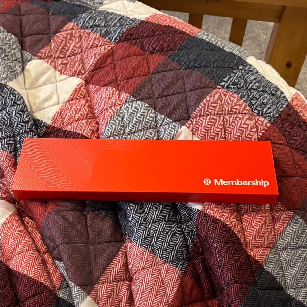 Lululemon Member Exclusive Red Never Lost Keychain